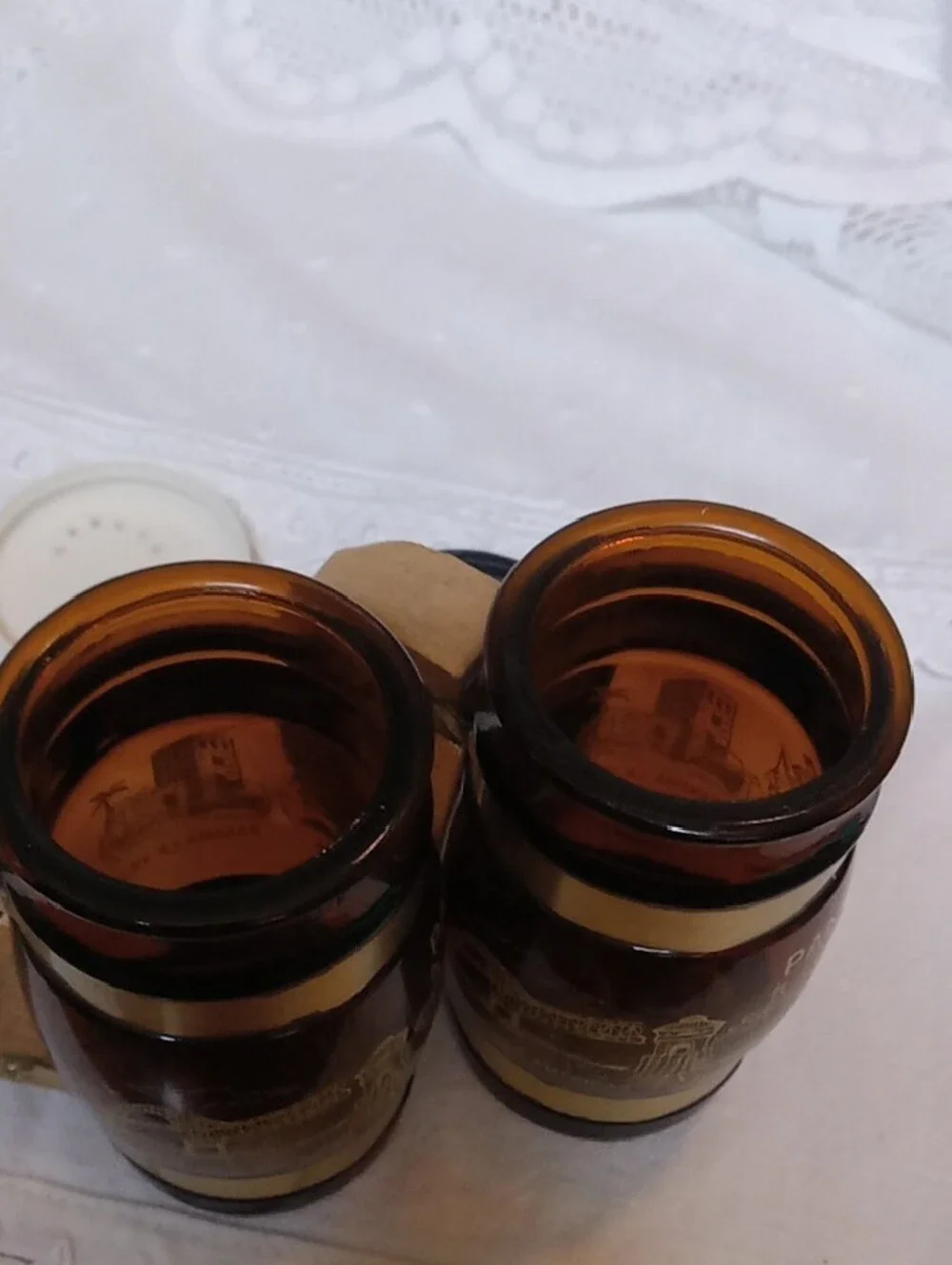 Panama Souvenir Salt and Pepper Shakers Wooden Handles